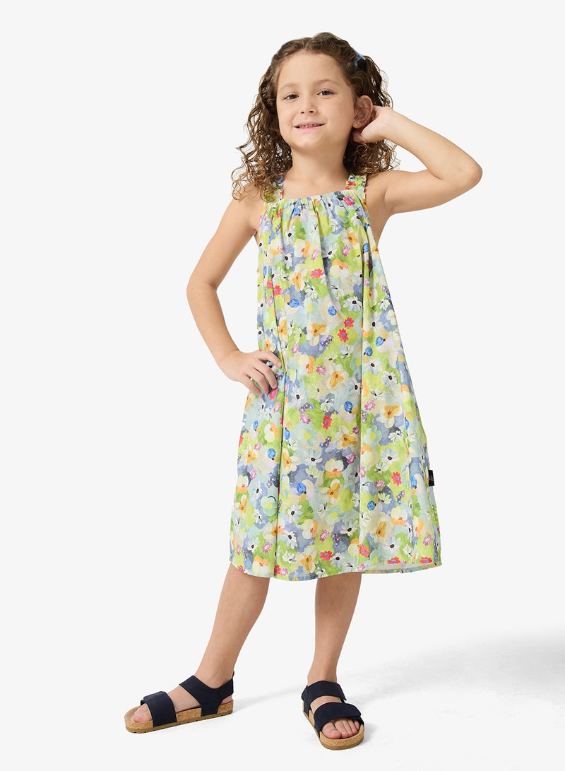 Pinata Green Tropical Summer Dress - Image 1